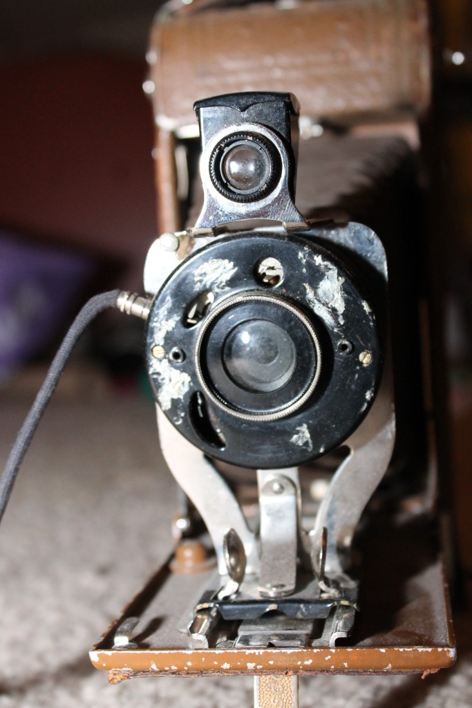 Old Camera- This is an old Brownie that my partner has from his grandfather.  It's incredible. 